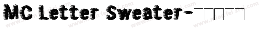 MC Letter Sweater字体转换